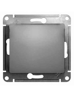 Выключатель одноклавишный Schneider Electric Glossa GSL000315 Aluminum