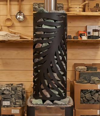 Сетка для камней на трубу разборная D310 "Пальма" круглая