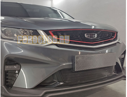 Защита радиатора Geely Coolray 2019- black центр
