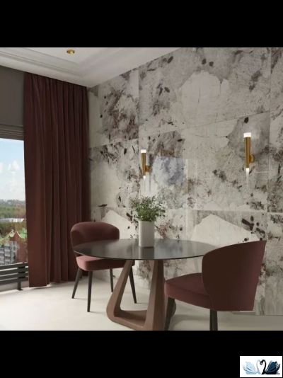 Керамогранит Creto Patagonia 180х120 см High Gloss серый