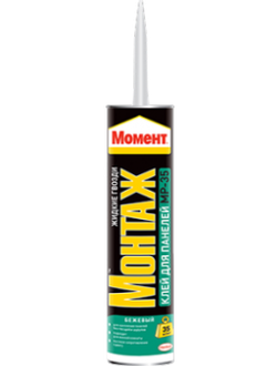 Клей "Момент Монтаж" для панелей, МР-35, цвет бежевый, 400 гр.