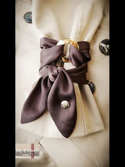 Шарф шелковый My B-trench Collection
