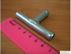 Трубка тройник 10х10х10мм металл угол 90 гр.(цена за 10 шт.)