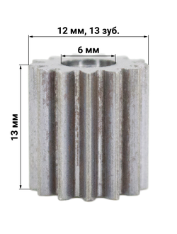 Шестерня вала двигателя для мясорубки Белвар КЭМ 36, П2У 202, 302