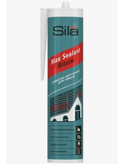 Герметик битумный Sila PRO для крыши, черный 290мл
