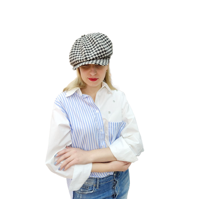 Кепка Alfonso D ' Este 41985 черно - белая