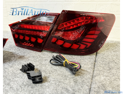 Стопы Toyota Camry 50 2011-2014 тюнинг с анимацией