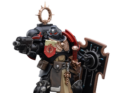 Примарис ветеран Черных Храмовников  (Warhammer 40k) - КОЛЛЕКЦИОННАЯ ФИГУРКА 1/18 Pmaris Space Marines Black Templars Bladeguard Veteran (JT2801) - JOYTOY