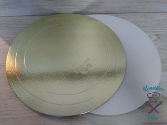 Подложка усиленная золото/жемчуг круг d= 360 мм (3,2 мм)