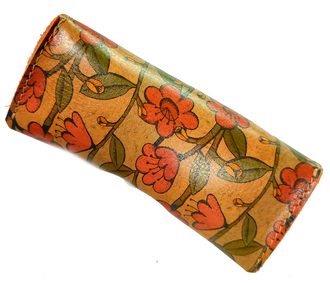 Очечник с принтом "Цветы и листья"