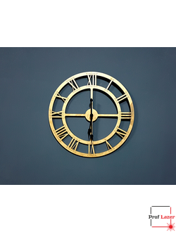 Часы "Римские цифры" золото