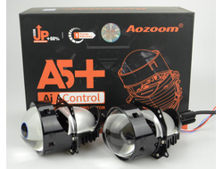 Светодиодные билед модули Aozoom A5+ Bi-Led 2020, 3.0 дюйма, 35w, 9-16v, крепление 3R и винтом, драйвер встроенный (комплект, 2шт)