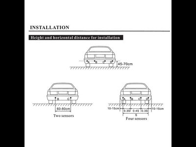 Парктроник универсальный светодиодный датчик парковки