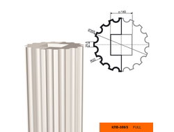 Фасадная Колонна Рифленая LEPNINAPLAST КЛВ-355/3 FULL