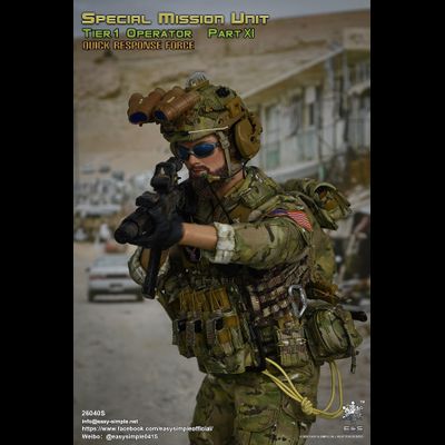 Боец сил специальных операций США, эксклюзивная версия - Коллекционная ФИГУРКА 1/6 Tier 1 SMU Operator Part XI QRF Excusive Version (26040S) - Easy&amp;Simple