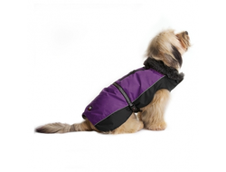 Нано куртка Dog Gone Smart  зимняя с меховым воротником Aspen parka 61см, фиолетовый