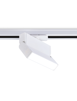 Трековый однофазный светодиодный светильник GL 6801 WH белый LED 6W 4200K 115*22*87