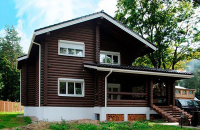 Дом из оцилиндрованного бревна ДБ-24, 190 м2