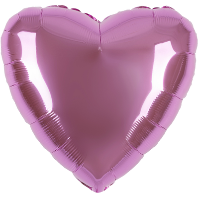 Шар (18''/46 см) Сердце, Светло-розовый