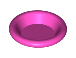 Minifigure, Utensil Dish 3 x 3, Dark Pink (6256 / 4142897 / 6173002)