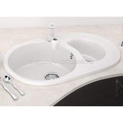 ШММ504 Мойка врезная "U-504". Размер: 740х465.