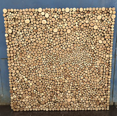 3D панно из мелких спилов