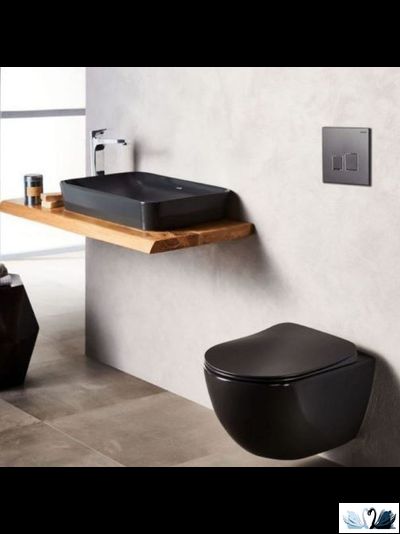 Раковина Creavit Ultra UL060-00SM00E-0000 Black Mat, накладная, черная, матовая, на столешницу