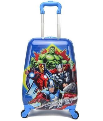 Детский чемодан Мстители (Avengers Marvel) голубой