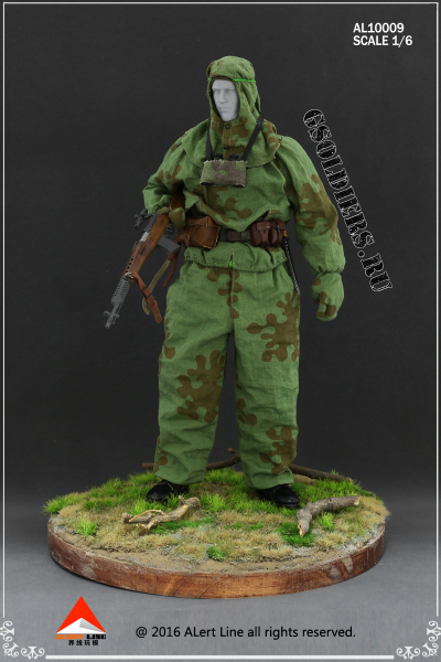 Советский снайпер с СВТ-40 - коллекционная фигурка 1/6 WWII The Soviets sniper suit AL10009 - Alert Line