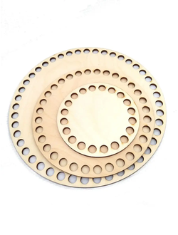 Набор основ донышек для вязания сумок, корзин/ 3 шт