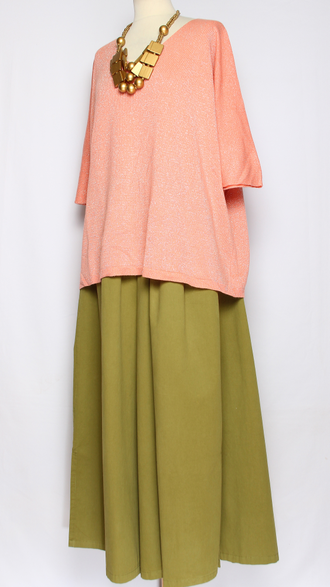 ДЖЕМПЕР-ПУЛОВЕР "КИМОНО ЛЮРЕКС" хаки, чайная роза, синий  р.50-56