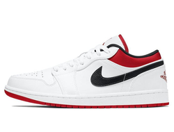 Найк Аир Джордан мужские кроссовки Nike Air Jordan 1 Low 'White University Red' 553558-118