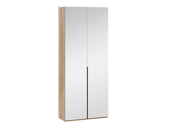 Прихожая ПОРТО - Шкаф для одежды (366) с 2 зеркальными дверями Яблоня Беллуно/Графит