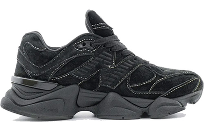 New Balance 9060  White Stitching Triple Black