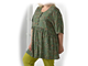 Модная женская удлиненная туника арт. 1164681-771  (цвет темно-зеленый) Размеры 74-82