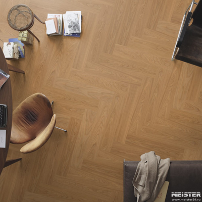 Паркетная доска PS 500 Meister Дуб гармония 8027 в интерьере