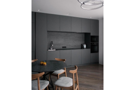 Кухня прямая. 3000 мм. Материал фасадов ЛДСП. Срок изготовления от 15 рабочих дней. Цена на момент изготовления 98000 руб