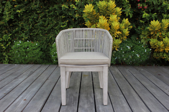 Кресло деревянное плетеное Flores