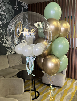 Баблс с жемчужинками внутри и фонтан