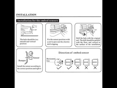 Парктроник универсальный светодиодный датчик парковки