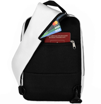 Рюкзак с одной лямкой - сумка на грудь Optimum XXL RL, белый