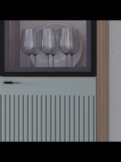 Олива ПН-03 пенал шарли бриз со стеклом