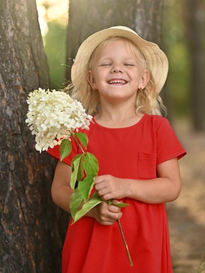 Платье с коротким рукавом