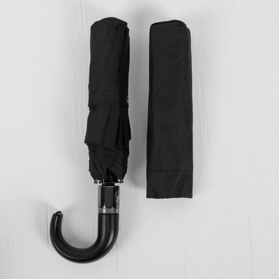 Зонт семейный автоматический Pasio (большой купол, кожаная ручка крючок) +Подарок