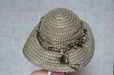 шляпа из натуральной соломки