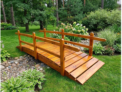 Длинный мост из дерева