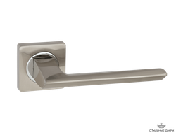 Ручка на квадратном основании  VETTORE R06.148 SN/CP (Сатин/Хром)