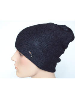 Черная шапка из альпака и шелка Vizio Италия 7000 CL