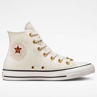 Кеды Converse Valentines Day белые с вышивкой