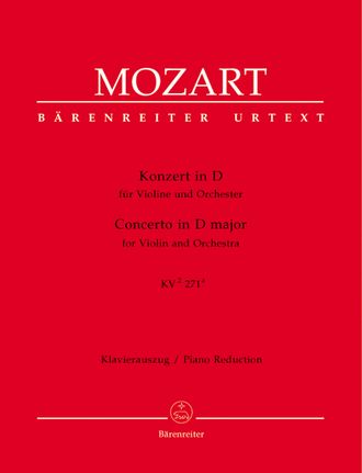 Mozart. Konzert D-Dur KV271a für Violine und Orchester für Violine und Klavier